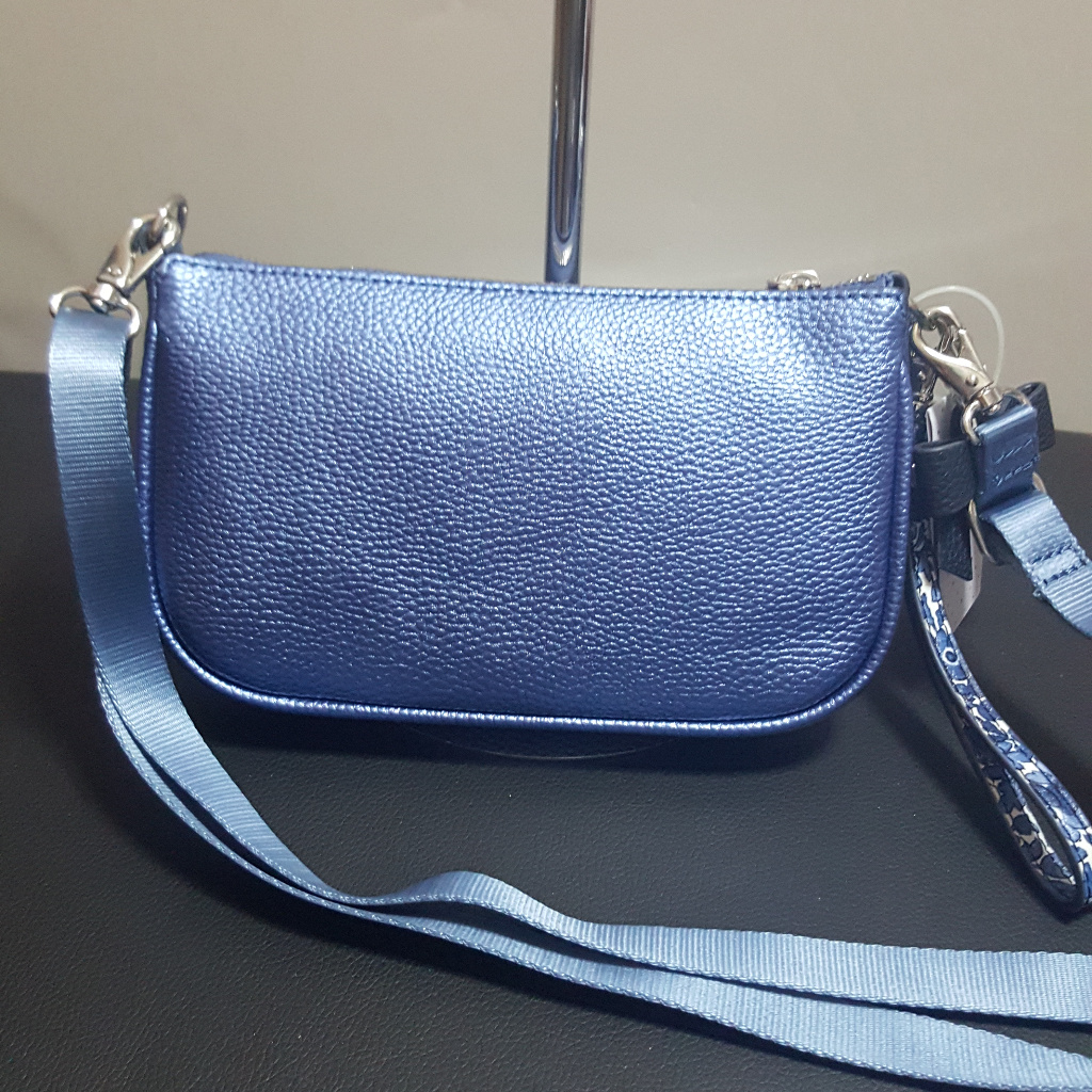Kipling Happy Scuba Diver Blue Metallic Crossbody — image 2 of 6